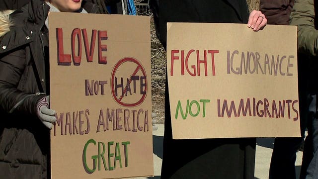 "It is affecting our life:" UWM students, faculty protest Pres. Trump's executive order on immigration