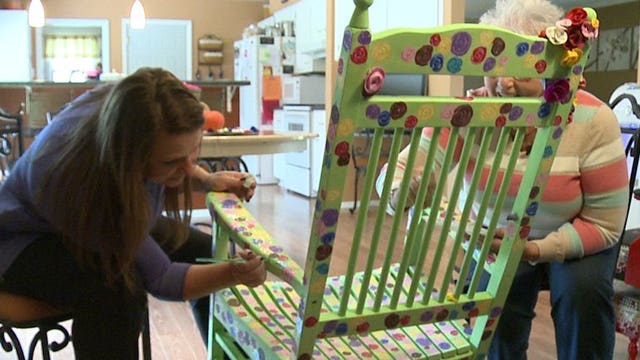 "Rare Chair Affair" uses art to help those affected by breast cancer to bond and heal