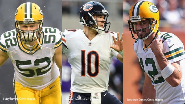Report: Chicago Bears' Trubisky has higher selling NFL jersey than Rodgers, Matthews
