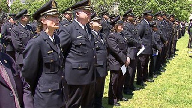 Families, dignitaries gather to remember fallen police officers