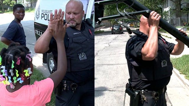'We have fun together:' MPD officers who shoot hoops with kids keep the games going despite adversity