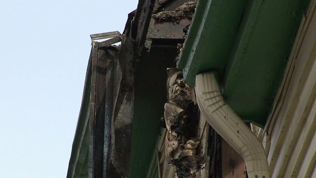 8 families displaced by fire near 34th and Wright; firefighter hurt