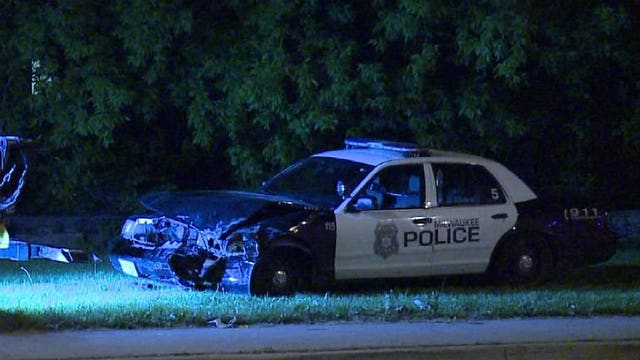 Milwaukee police: Two squads collide near 27th & Auer while en route to foot pursuit