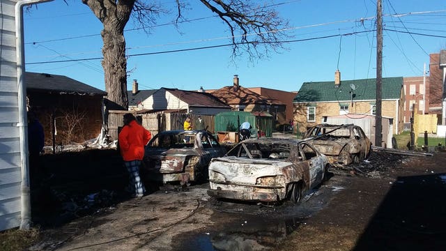 Unattended burning pit starts blaze in Kenosha; at least 11 structures damaged