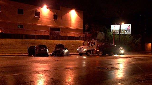 7 transported to hospital following crash near 34th and Hampton