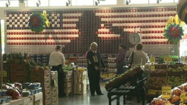 Massive soda display honors fallen soldiers this Memorial Day