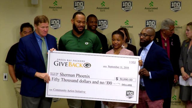 Sherman Phoenix Project receives $50K donation from Packers' players