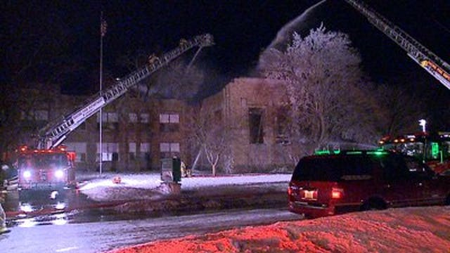 Investigators search for cause of fire at Racine school