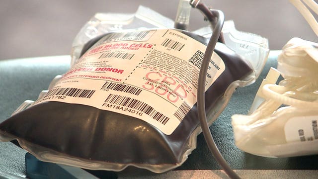 Red Cross experiencing emergency blood, platelet shortage