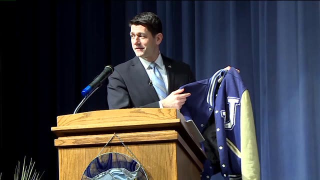 Paul Ryan returns to former high school in Janesville for first time since being named Speaker