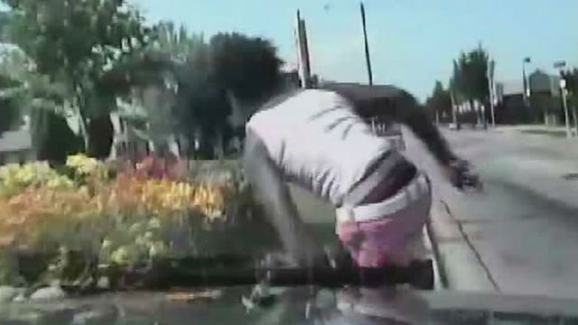 Dash cam video: 13-year-old takes off in social worker's car, flees from police