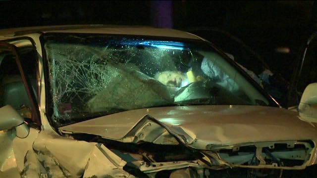 Police pursuit involving stolen vehicle ends in crash; 1 taken into custody