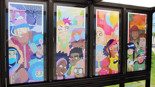 'Create something and make it beautiful:' MCTS Bus Shelter Art Project returns for 2nd season