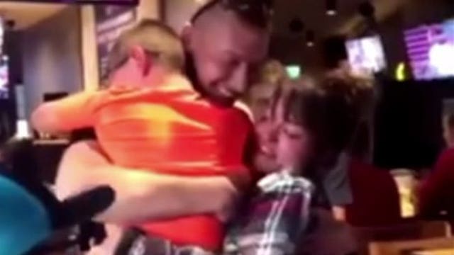 Grab a tissue: Young Wisconsin Marine surprises siblings after getting home from leave