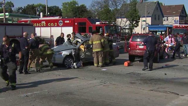 "Oh my God, I just prayed:" Two killed after speeding vehicle blows red light at Sherman & Burleigh