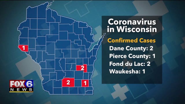 3 new cases of coronavirus confirmed in Wisconsin for total of 6