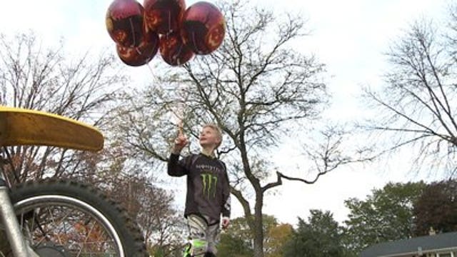 West Bend boy's balloons end up in Michigan