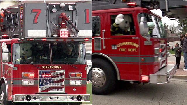 'A drive-by Easter:' Easter Bunny brought smiles with an assist from Germantown Fire Department