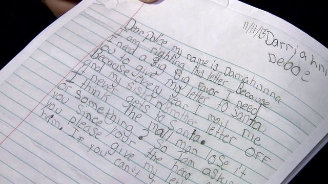 A Christmas story: Girl's letter to Santa answered by Milwaukee Police Department
