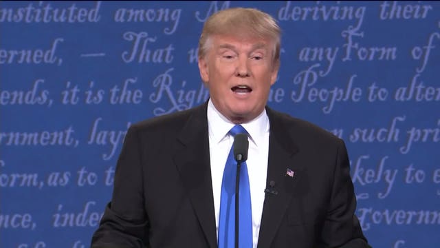 Trump's debate sniffles steal the conversation on Twitter