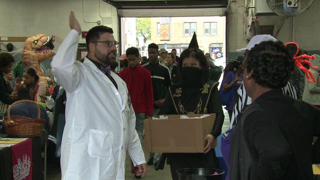 "Kids and Cops in Costumes" turns District 7 open house into haunted house