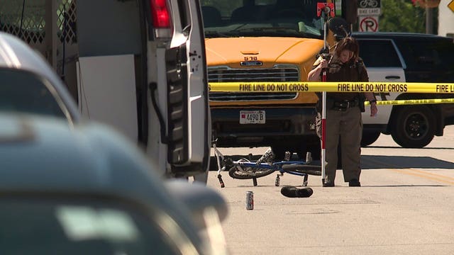 "Things nightmares are made of:" Small town in shock after bicyclist struck by bus