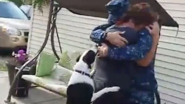 Video: Oak Creek sailor surprises his mother, captured everything on Facebook Live