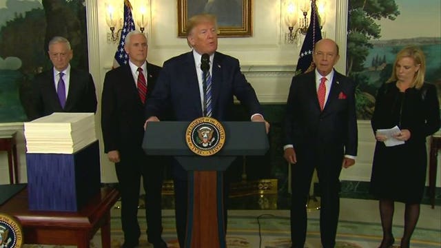 President Trump defends $1.3T spending plan, points to military gains