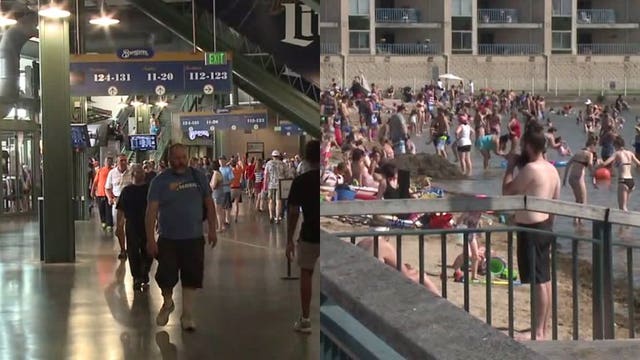 Baseball fans, beachgoers looking to enjoy the outdoors, forced to deal with high heat