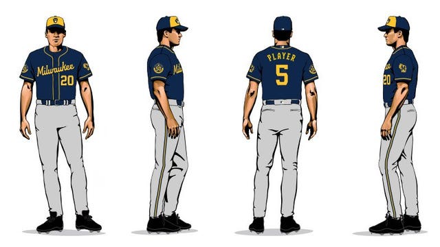 For 50th anniversary season, Brewers bring back popular glove logo, uniforms