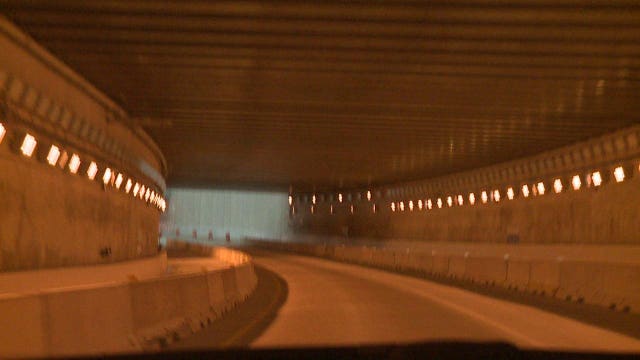 Traffic flowing through new ramp in Mitchell Interchange