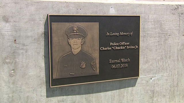 'He died a hero:' MPD reveals plaque that honors life, legacy of fallen Officer Charles Irvine Jr.