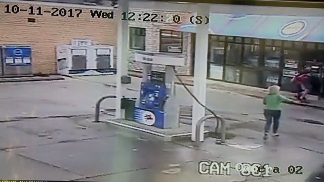 Stolen SUV slams into day care bus after carjacking at Tosa gas station caught on camera