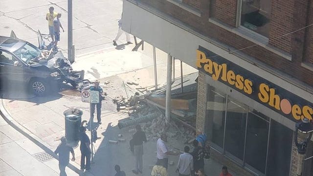 'Stop stealing cars!' 3 arrested after stolen SUV slammed into empty Payless near 10th and Mitchell