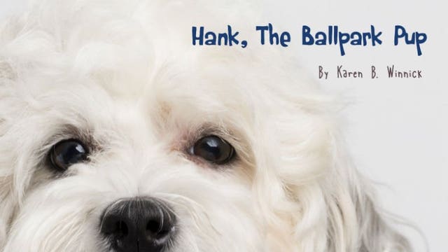 "Hank, The Ballpark Pup" children's book to be released Thursday