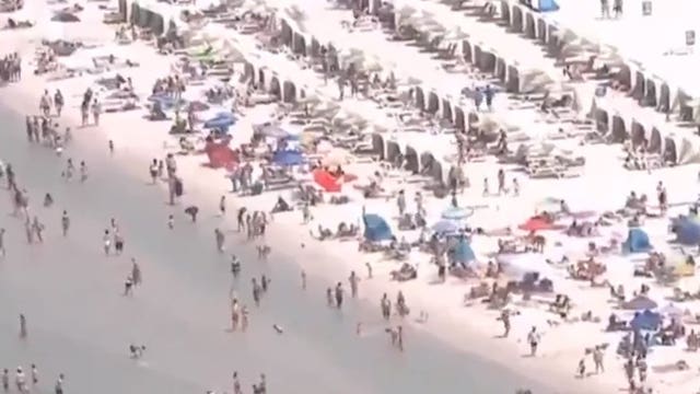 Video shows packed Florida beach despite coronavirus concerns