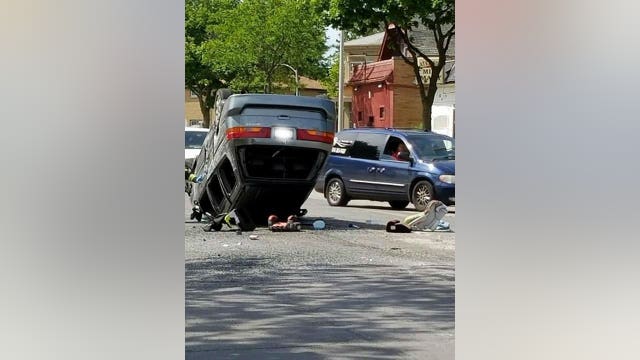 MFD called out to scene of crash involving rollover near 26th and Atkinson