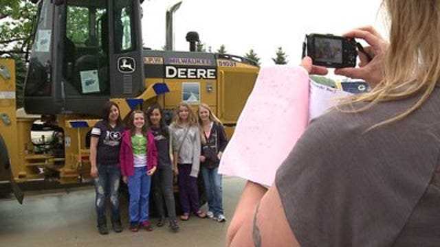 Milwaukee DPW trucks on display at Miller Park