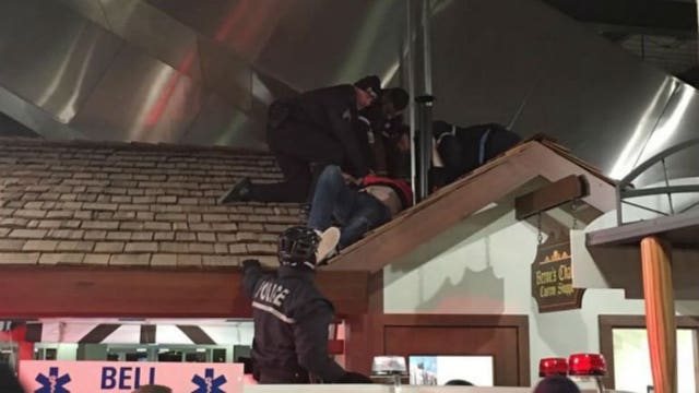 Man falls from escalator at Miller Park; lands on roof of Bernie's Chalet