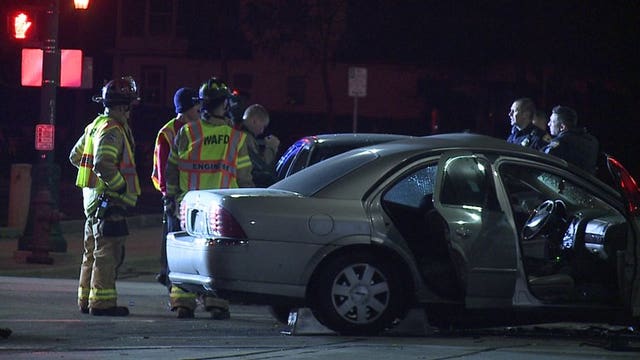 1 hospitalized following police pursuit, crash in West Allis; suspect fled scene on foot