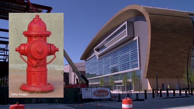 Bucks to pay Milwaukee $30K for 15 custom-painted fire hydrants outside new arena
