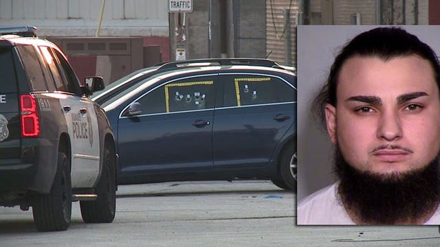 Video shows 'chaotic' scene after officer-involved shooting during search for murder suspect