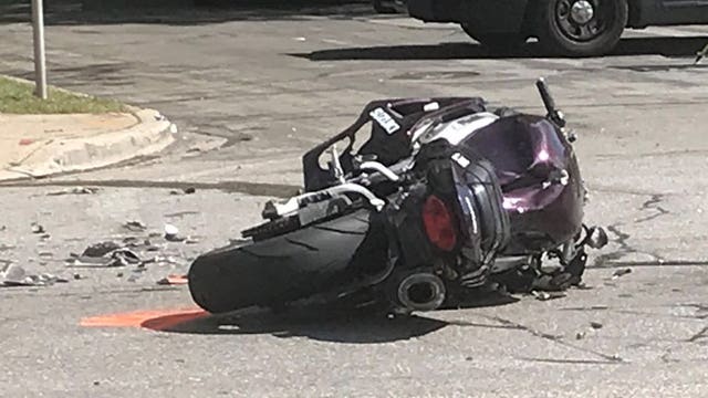 MPD: Motorcyclist suffers critical injuries after collision with vehicle at 44th and Burleigh