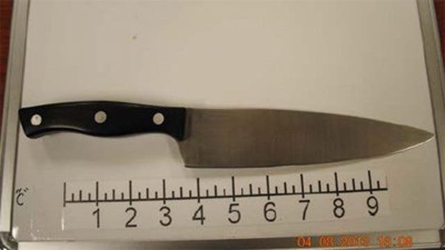 Man allegedly armed with butcher knife arrested at airport