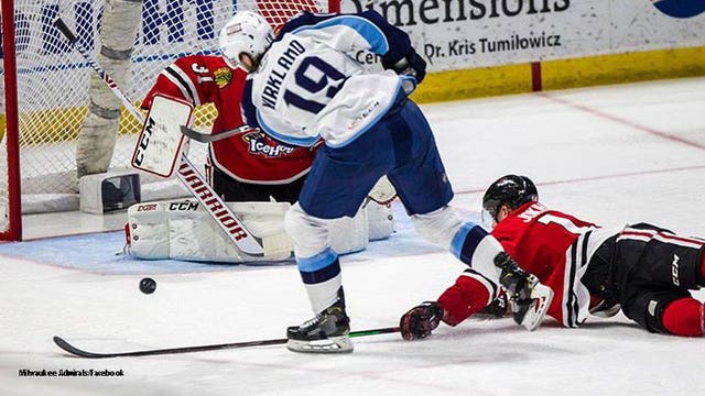 Austin Watson nets 2 as Milwaukee Admirals top Rockford IceHogs 4-2