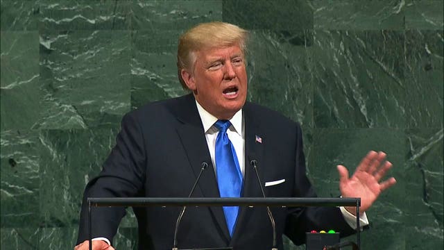 At UN, President Trump threatens 'total destruction' of North Korea
