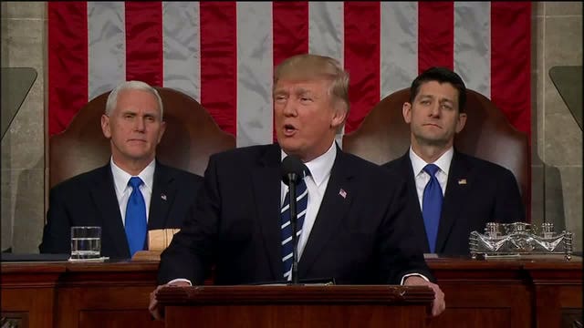 WATCH: President Donald Trump delivers first address to Congress