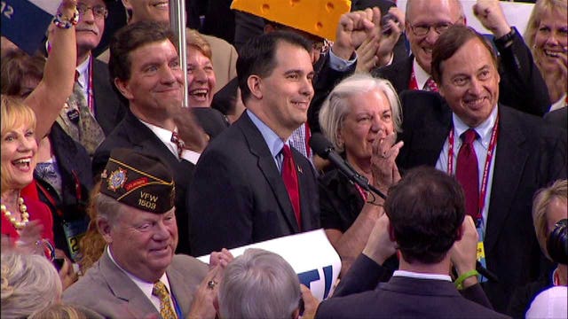 Wisconsin Governor Scott Walker shows off star power at RNC