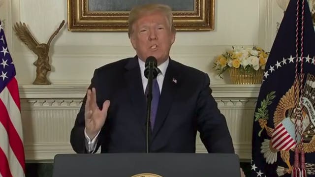 President Trump: US, allies attacking Syria to stop chemical weapons