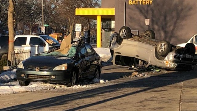 Milwaukee police investigate rollover crash near Capitol and Sherman